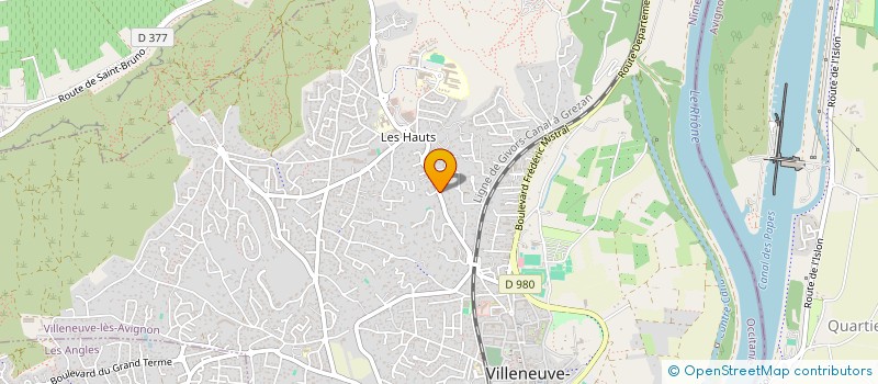 localisation de l'entreprise SCI XS  VILLENEUVE-LES-AVIGNON