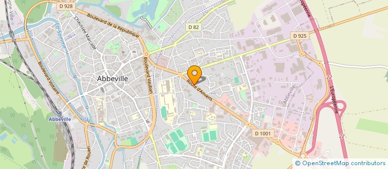 localisation de l'entreprise SCI XS IMMO à ABBEVILLE