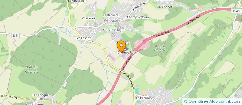 localisation de l'entreprise SCI XSDEF  PELOUSEY