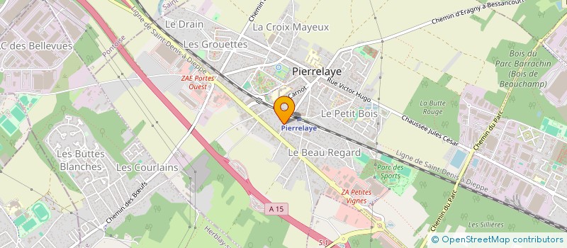 localisation de l'entreprise SCI XULI  PIERRELAYE