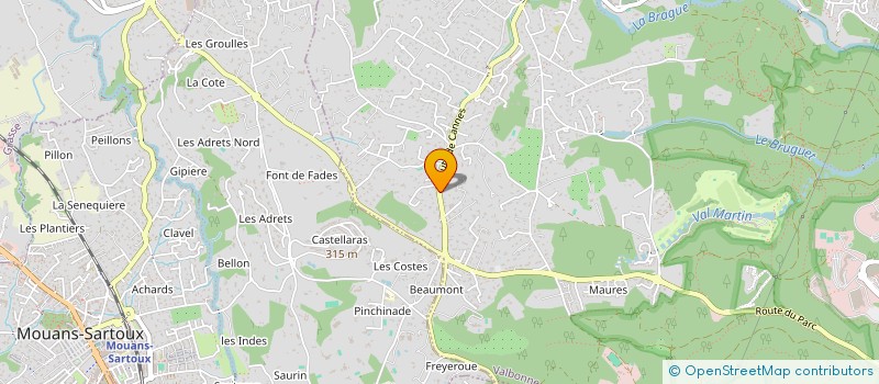 localisation de l'entreprise SCI XUXU ENIA  VALBONNE