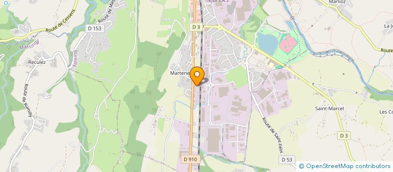 localisation de l'entreprise SCI XV  RUMILLY