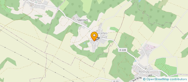 localisation de l'entreprise SCI XV CERES  COURCELLES-SAPICOURT