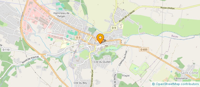 localisation de l'entreprise SCI XVIII  BAZAS