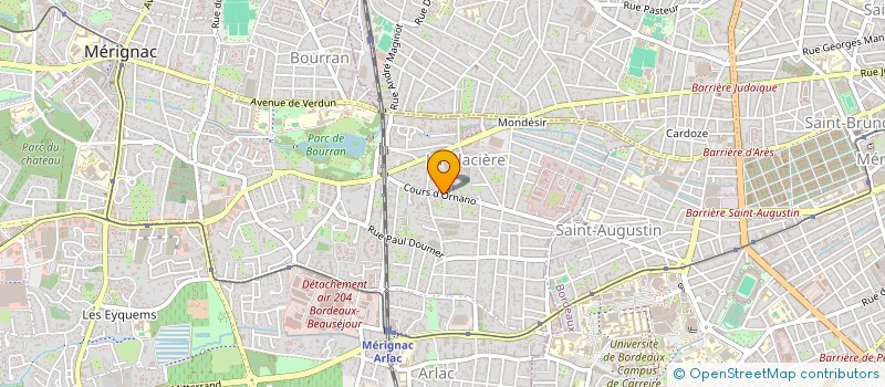 localisation de l'entreprise SCI XXL HAPPYNESS  MERIGNAC