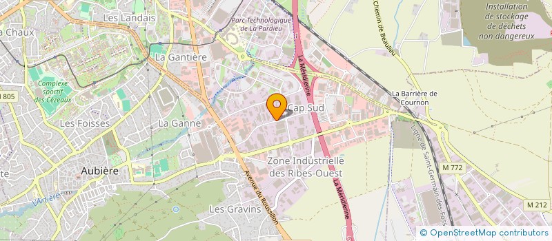 localisation de l'entreprise SCI Y 2  AUBIERE