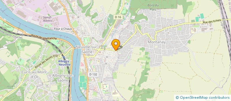 localisation de l'entreprise SCI Y'A D'LA JOIE  NEUVILLE-SUR-SAONE