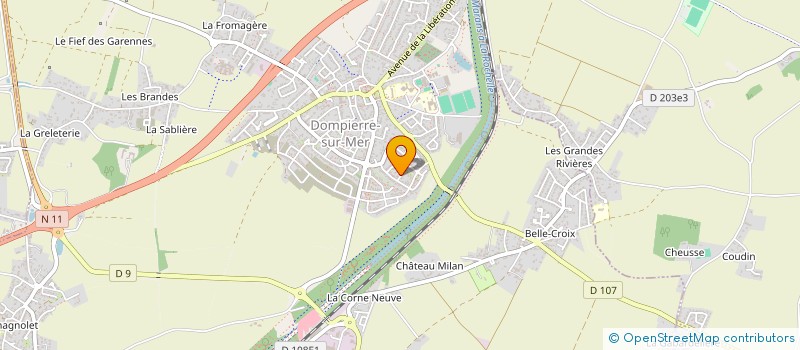 localisation de l'entreprise SCI Y. AD.  DOMPIERRE-SUR-MER