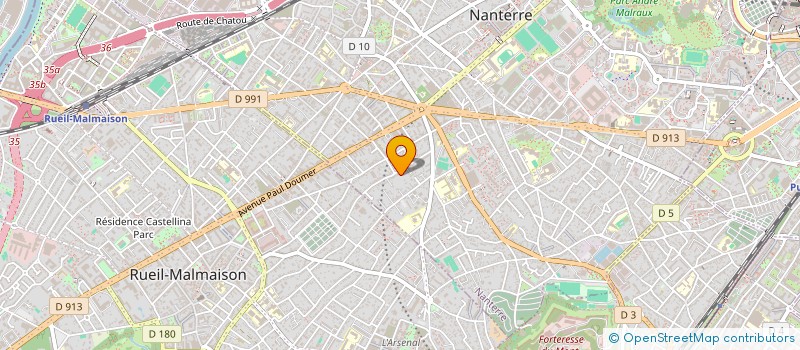 localisation de l'entreprise SCI Y.C.C.M  NANTERRE