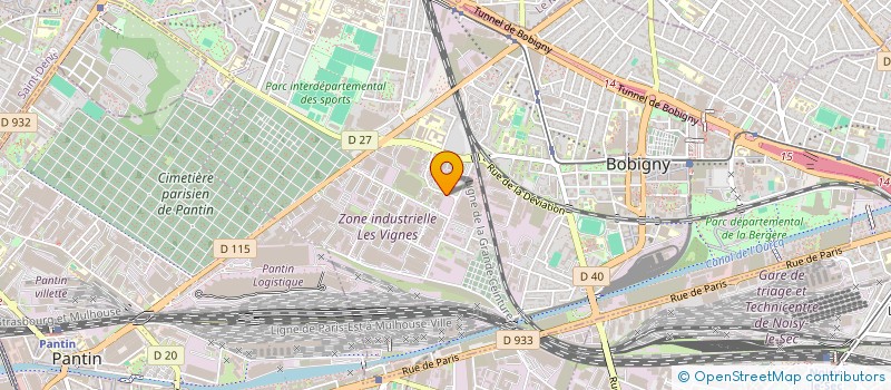 localisation de l'entreprise SCI Y&CO  BOBIGNY