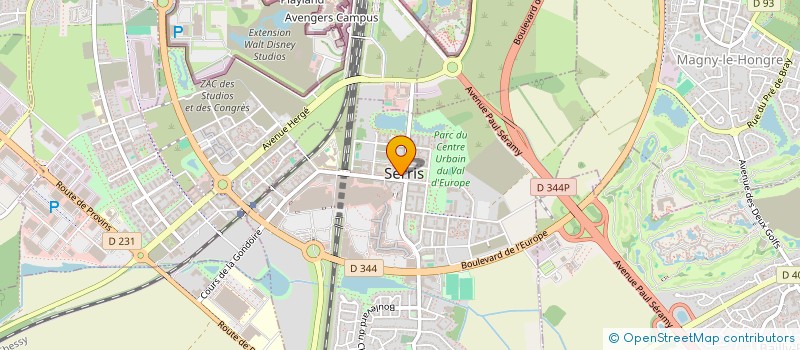 localisation de l'entreprise SCI Y ET F  SERRIS