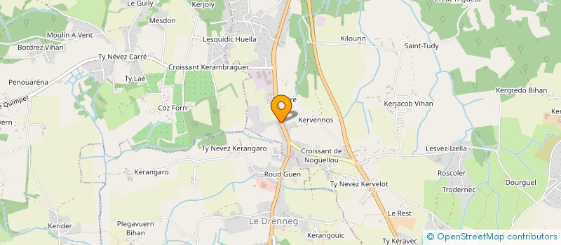 localisation de l'entreprise SCI Y.F.  PLEUVEN