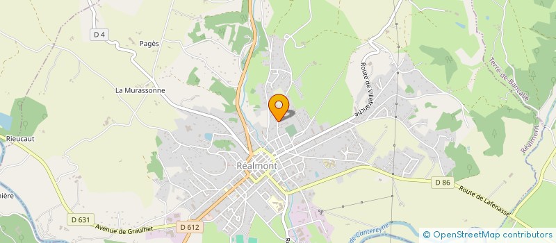 localisation de l'entreprise SCI Y.G.S.  REALMONT