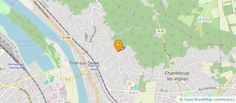 localisation de l'entreprise SCI Y&H HOME  TRIEL-SUR-SEINE