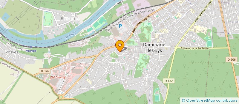 localisation de l'entreprise SCI Y&J à DAMMARIE-LES-LYS