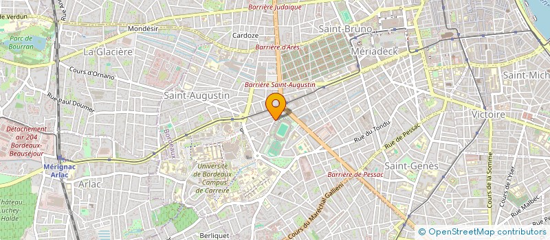 localisation de l'entreprise SCI Y M PATRIMOINE  BORDEAUX