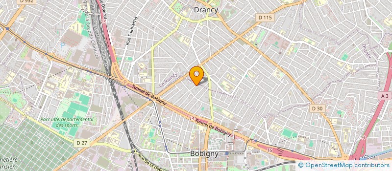 localisation de l'entreprise SCI  Y.N.F  BOBIGNY