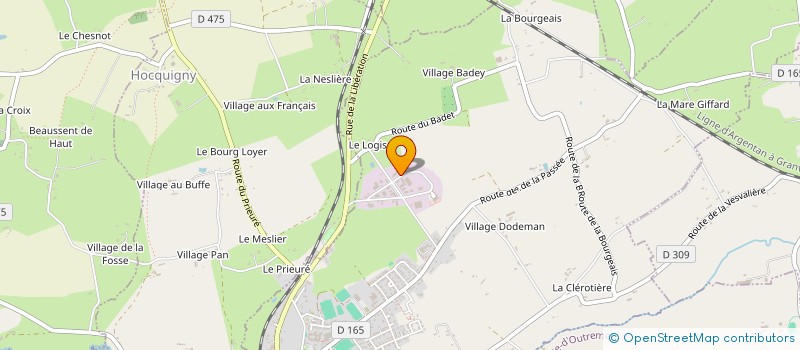 localisation de l'entreprise SCI Y.S. LAUNAY - HALLAIS  LA HAYE-PESNEL