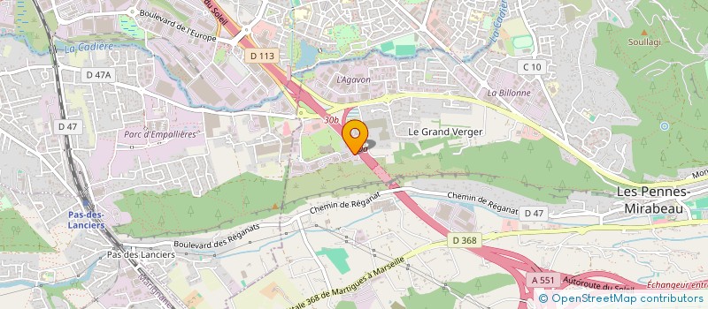 localisation de l'entreprise SCI Y.V.E à LES PENNES MIRABEAU