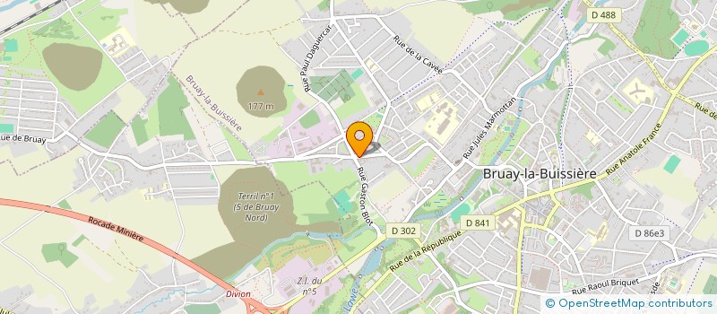 localisation de l'entreprise SCI Y.V.N.F.  BRUAY-LA-BUISSIERE