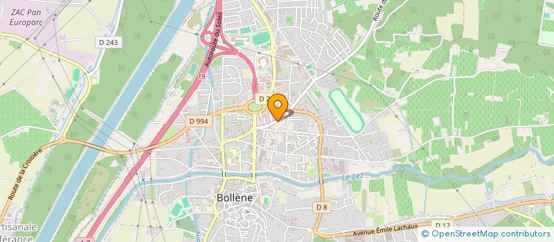 localisation de l'entreprise SCI Y.Y.  BOLLENE