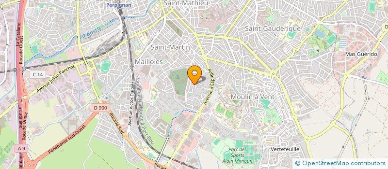localisation de l'entreprise SCI Y2F à PERPIGNAN