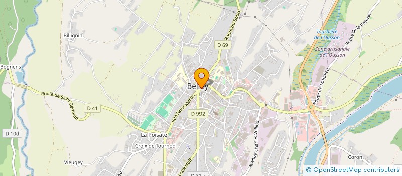 localisation de l'entreprise SCI Y3B  BELLEY