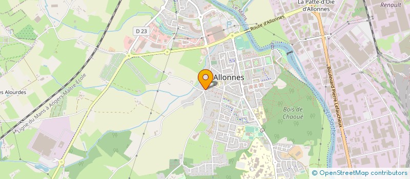 localisation de l'entreprise SCI Y3M  ALLONNES