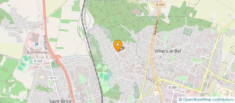localisation de l'entreprise SCI YABAS CP  SARCELLES