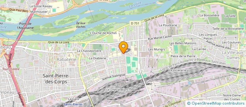 localisation de l'entreprise SCI YABU  SAINT-PIERRE-DES-CORPS