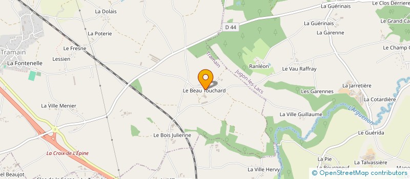 localisation de l'entreprise SCI YAC  TRAMAIN