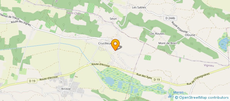 localisation de l'entreprise SCI YACA  SAINT-CHEF