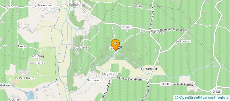 localisation de l'entreprise SCI YACA  LUGASSON