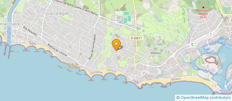 localisation de l'entreprise SCI YACA  AGDE