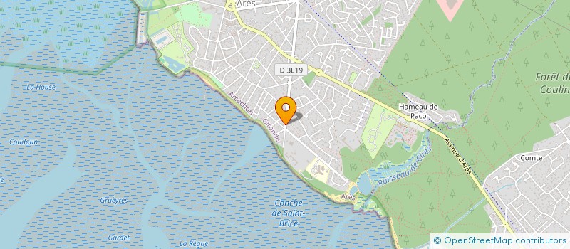 localisation de l'entreprise SCI YACA YASMINA ALAIN CLAUS ARES  ARES