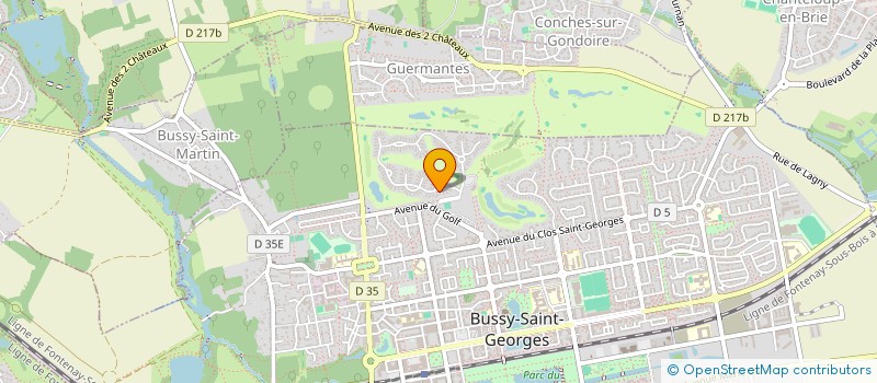 localisation de l'entreprise SCI YACEE  BUSSY-SAINT-GEORGES