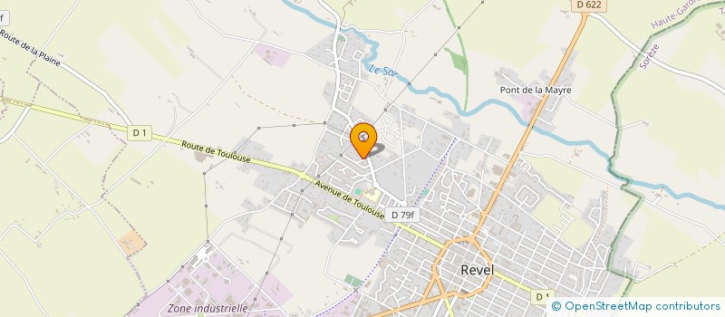 localisation de l'entreprise SCI YACHAFRA 17  REVEL