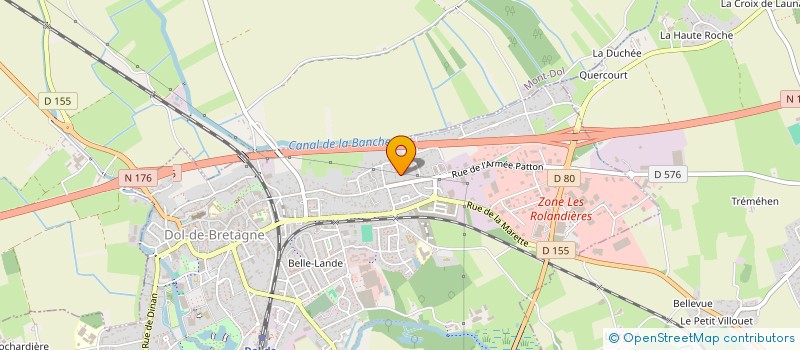 localisation de l'entreprise SCI YACOBE  DOL DE BRETAGNE