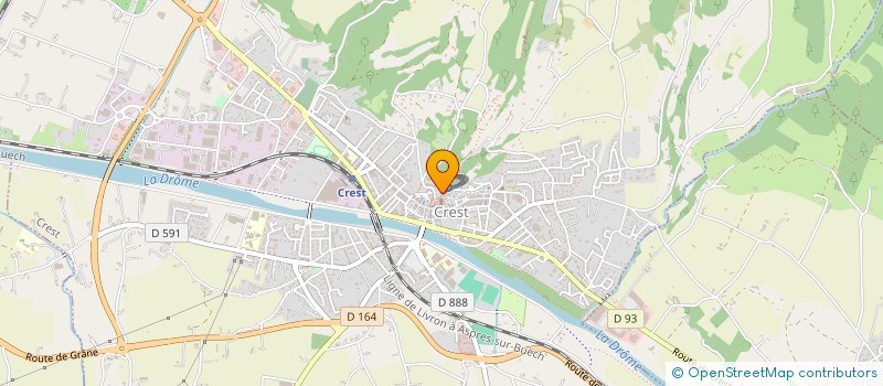 localisation de l'entreprise SCI YAEL  CREST