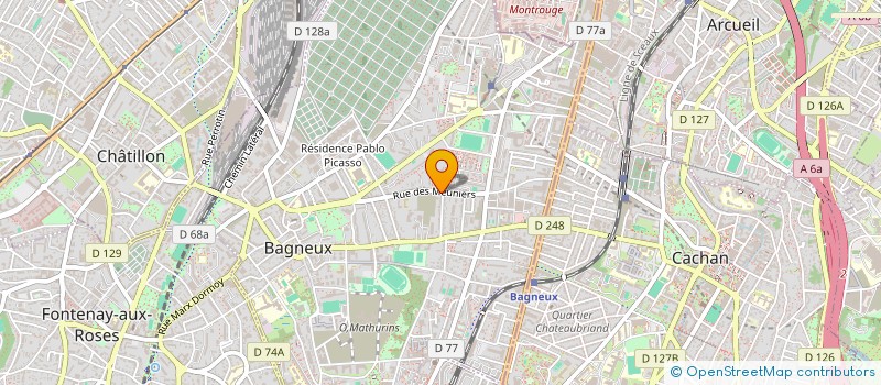localisation de l'entreprise SCI YAFRAN à BAGNEUX