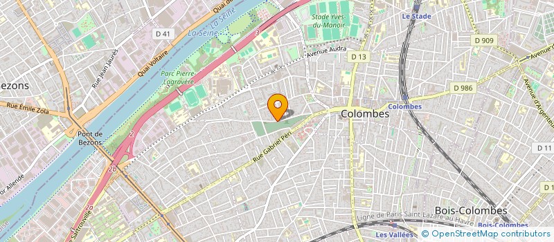 localisation de l'entreprise SCI  YAG  COLOMBES