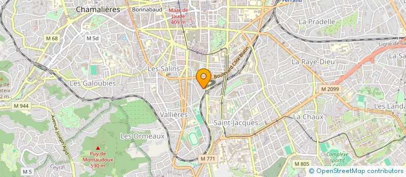 localisation de l'entreprise SCI YAGO CHAMBON  CLERMONT-FERRAND