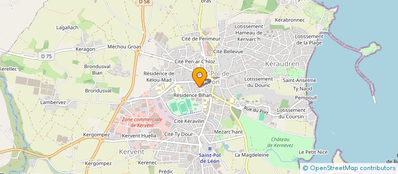 localisation de l'entreprise SCI YAK  SAINT-POL-DE-LEON