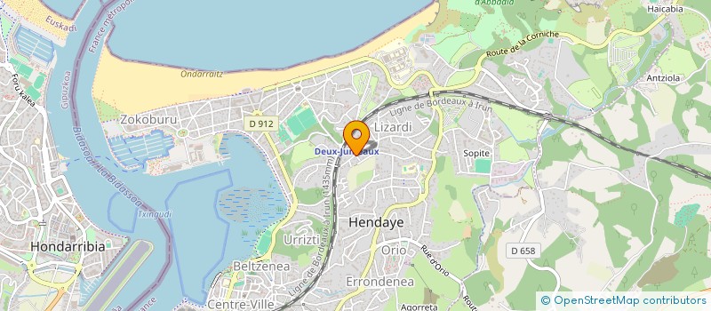 localisation de l'entreprise SCI YAKA  HENDAYE