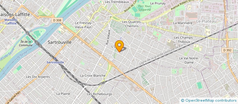 localisation de l'entreprise SCI YAKA  SARTROUVILLE