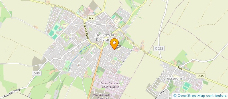 localisation de l'entreprise SCI YAKA J.V.  DOUVRES-LA-DELIVRANDE