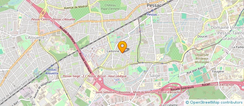 localisation de l'entreprise SCI YAKAH  PESSAC