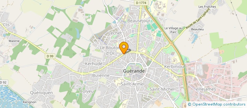 localisation de l'entreprise SCI YAKARI  GUERANDE