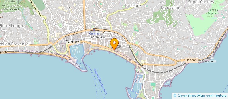localisation de l'entreprise SCI YALCIN à CANNES