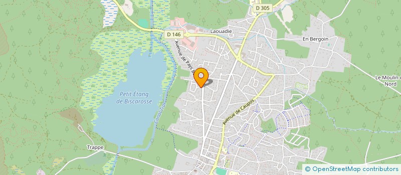 localisation de l'entreprise SCI YALLINGUP  BISCARROSSE